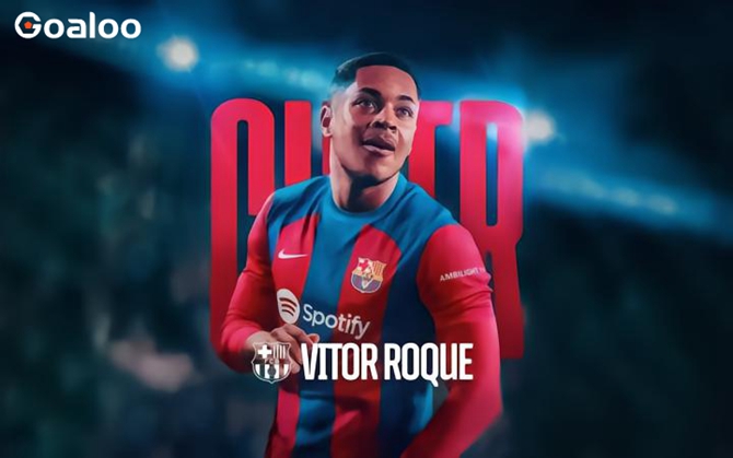 ​Barcelona signed 18-year-old Brazilian striker Roque